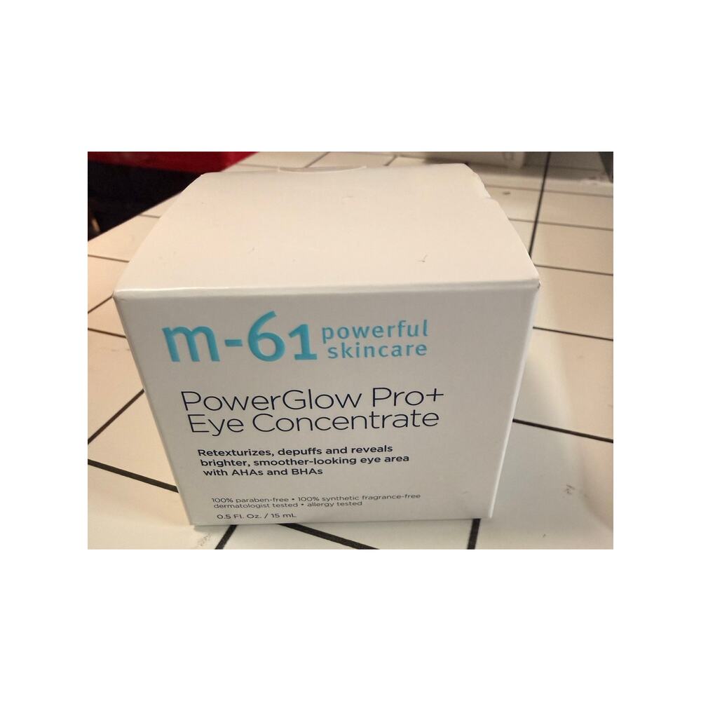 New M-61 Powerful Skincare PowerGlow Pro+ Eye Concentrate 0.5oz